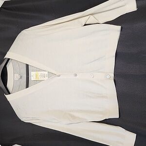 A New Day Button Cardigan Cream